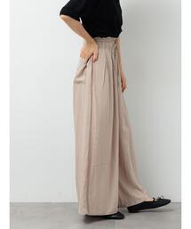 Lugnoncure | 麻レーヨンワイドイージーパンツ(その他パンツ)