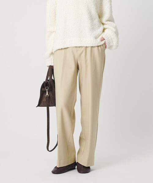 BEAUTY&YOUTH UNITED ARROWS(ビューティーアンドユースユナイテッドアローズ)の「裏起毛バックゴム ストレートパンツ ウォッシャブル(スラックス・レディース・ダークグレー/モカ/オフホワイト/ブラック/ベージュ・XS/S/M/L)」の5枚目の写真