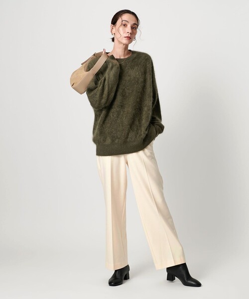 BEAUTY&YOUTH UNITED ARROWS(ビューティーアンドユースユナイテッドアローズ)の「裏起毛バックゴム ストレートパンツ ウォッシャブル(スラックス・レディース・ダークグレー/モカ/オフホワイト/ブラック/ベージュ・XS/S/M/L)」の12枚目の写真