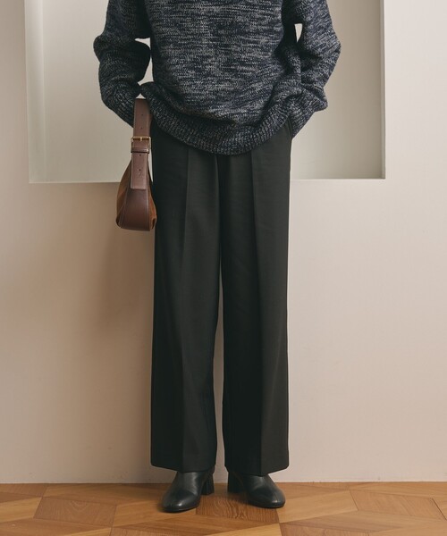 BEAUTY&YOUTH UNITED ARROWS(ビューティーアンドユースユナイテッドアローズ)の「裏起毛バックゴム ストレートパンツ ウォッシャブル(スラックス・レディース・ダークグレー/モカ/オフホワイト/ブラック/ベージュ・XS/S/M/L)」の13枚目の写真