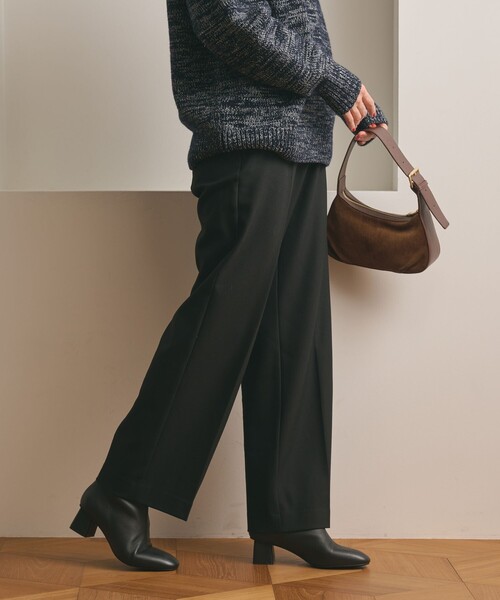 BEAUTY&YOUTH UNITED ARROWS(ビューティーアンドユースユナイテッドアローズ)の「裏起毛バックゴム ストレートパンツ ウォッシャブル(スラックス・レディース・ダークグレー/モカ/オフホワイト/ブラック/ベージュ・XS/S/M/L)」の14枚目の写真