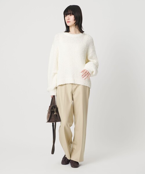 BEAUTY&YOUTH UNITED ARROWS(ビューティーアンドユースユナイテッドアローズ)の「裏起毛バックゴム ストレートパンツ ウォッシャブル(スラックス・レディース・ダークグレー/モカ/オフホワイト/ブラック/ベージュ・XS/S/M/L)」の22枚目の写真