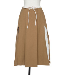 muller of yoshiokubo（ミュラーオブヨシオクボ）の「muller of yoshiokubo ミュラーオブヨシオクボ / BUMPY WOOL LAYER SKIRT バンピーウールレイヤースカート / MLF25403（スカート）」