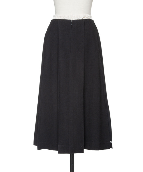 muller of yoshiokubo（ミュラーオブヨシオクボ）の「muller of yoshiokubo ミュラーオブヨシオクボ / BUMPY WOOL LAYER SKIRT バンピーウールレイヤースカート / MLF25403（スカート・レディース・ブラック/ベージュ・36/38）」の7枚目の写真