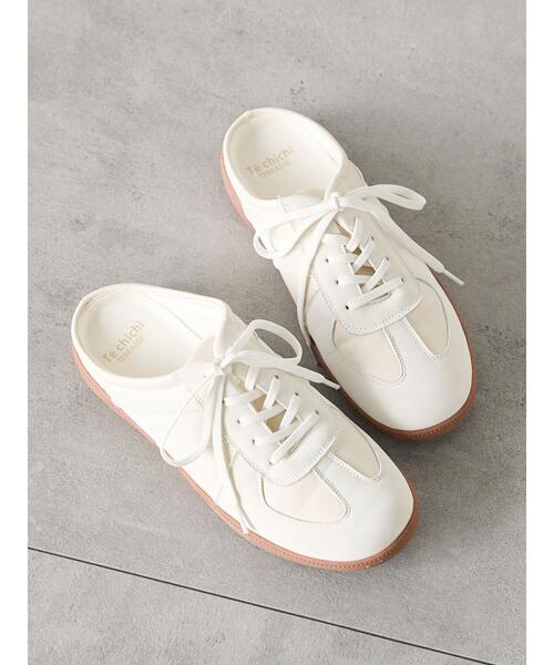 Te chichi TERRASSE（テチチテラス）の「ミュールスニーカー《2025autumn catalog item》（その他シューズ・レディース・シルバー/オフホワイト/ブラック・M/L）」の2枚目の写真