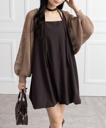 CLEAR BASIC | マルチウェイバルーンミニワンピース[カジュアル 着回し抜群 大人]≪AW新作≫(ワンピース)