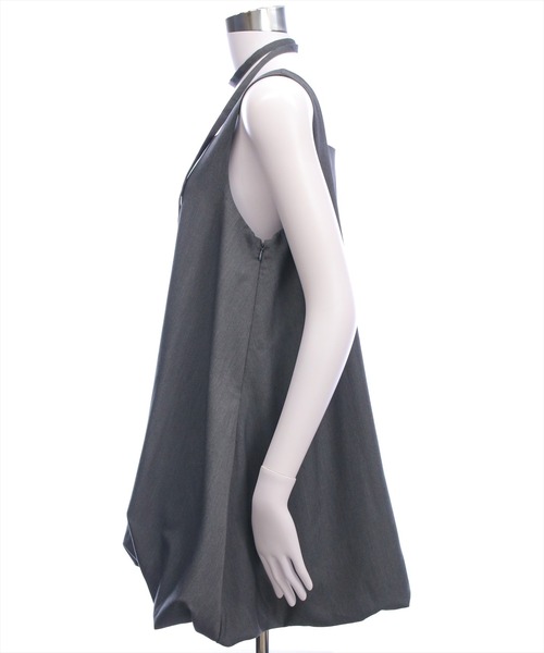 CLEAR BASIC（クリアベーシック）の「マルチウェイバルーンミニワンピース[カジュアル 着回し抜群 大人]（ワンピース・レディース・ブラウン/ブラック/グレー・F）」の4枚目の写真