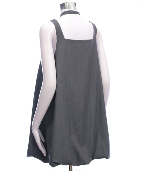 CLEAR BASIC（クリアベーシック）の「マルチウェイバルーンミニワンピース[カジュアル 着回し抜群 大人]（ワンピース・レディース・ブラウン/ブラック/グレー・F）」の5枚目の写真