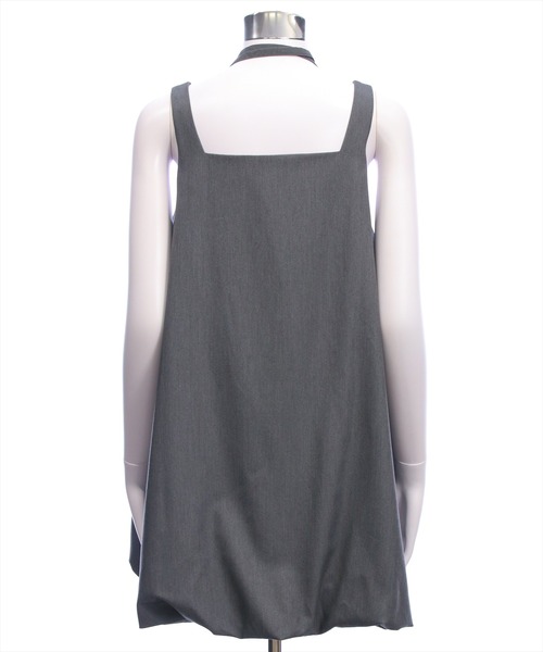 CLEAR BASIC（クリアベーシック）の「マルチウェイバルーンミニワンピース[カジュアル 着回し抜群 大人]（ワンピース・レディース・ブラウン/ブラック/グレー・F）」の6枚目の写真