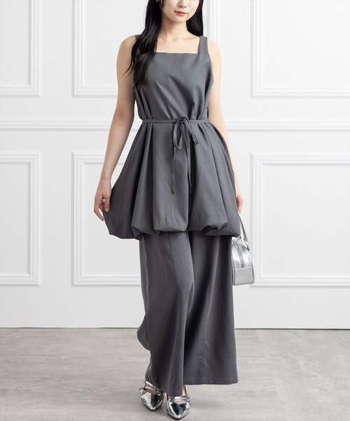 CLEAR BASIC（クリアベーシック）の「マルチウェイバルーンミニワンピース[カジュアル 着回し抜群 大人]（ワンピース・レディース・ブラウン/ブラック/グレー・F）」の15枚目の写真