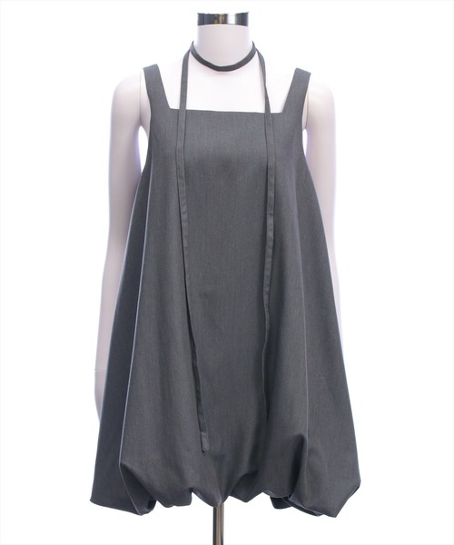 CLEAR BASIC（クリアベーシック）の「マルチウェイバルーンミニワンピース[カジュアル 着回し抜群 大人]（ワンピース・レディース・ブラウン/ブラック/グレー・F）」の12枚目の写真