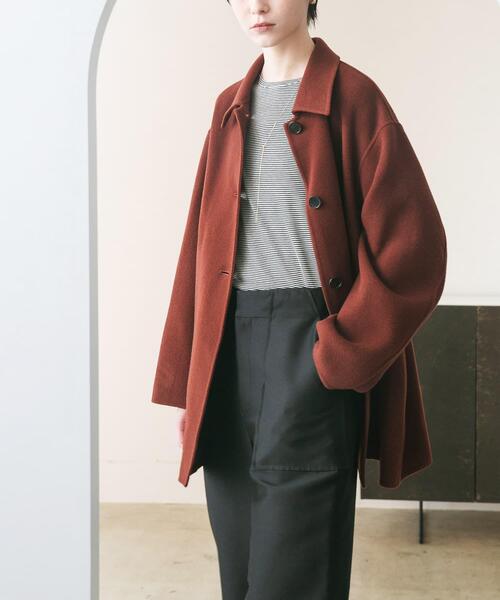 スーパー140ステンカラーリバーミドルコート（ステンカラーコート