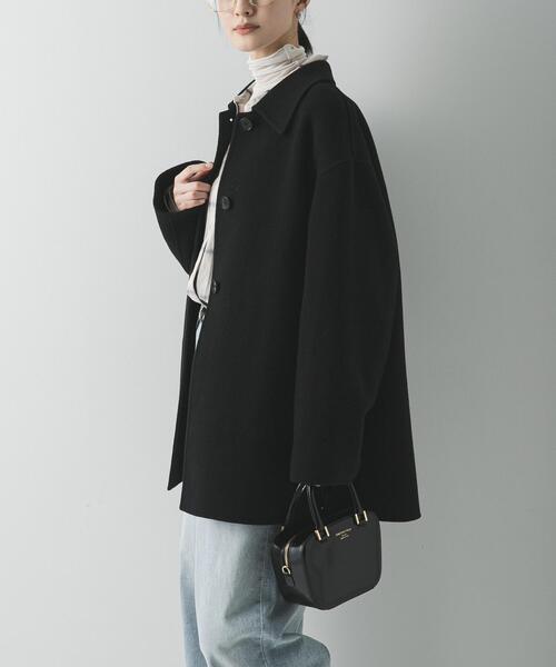 スーパー140ステンカラーリバーミドルコート（ステンカラーコート