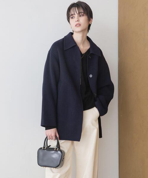 セール】スーパー140ステンカラーリバーミドルコート（ステンカラー