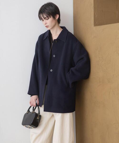 スーパー140ステンカラーリバーミドルコート（ステンカラーコート