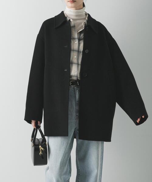 スーパー140ステンカラーリバーミドルコート（ステンカラーコート