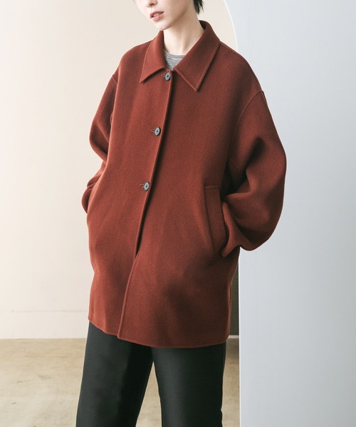 【お値下げ】スーパー140ビーバーミドルPコート アーバンリサーチロッソ URBAN RESEARCH ROSSO WOMEN（アーバンリサーチ ロッソ）の