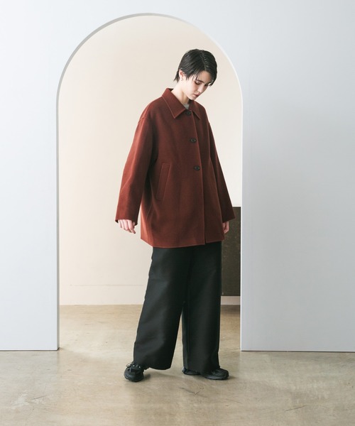 スーパー140ステンカラーリバーミドルコート（ステンカラー