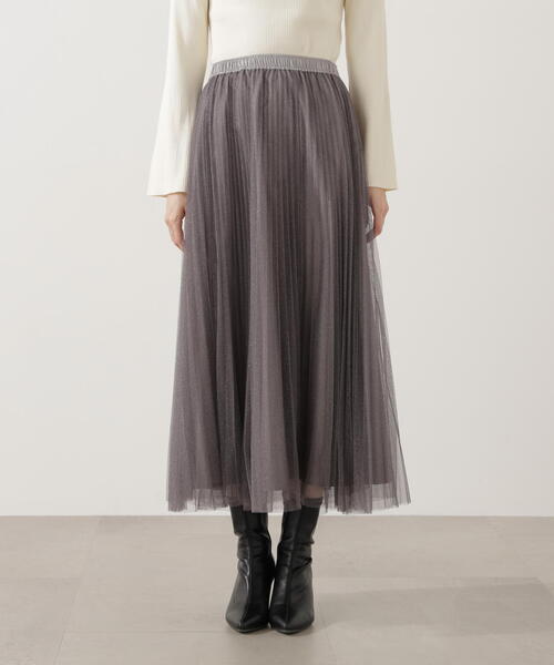 E＞ラメプリーツスカート / 1215227001（スカート）｜PROPORTION BODY