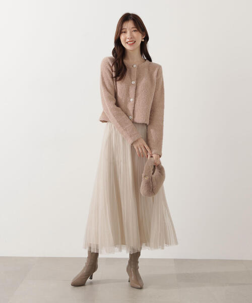 PROPORTION BODY DRESSING(プロポーションボディドレッシング)の「<E>ラメプリーツスカート / 1215227001(スカート・レディース・ダークグレー/オフホワイト・P/S/MEDIUM)」の11枚目の写真