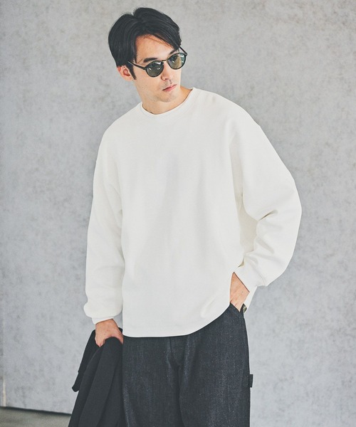 BAYFLOW（ベイフロー）の「ライトクッションプルオーバー（その他トップス・メンズ・ベージュ/ラベンダー/オフホワイト・MEDIUM/LARGE）」の2枚目の写真