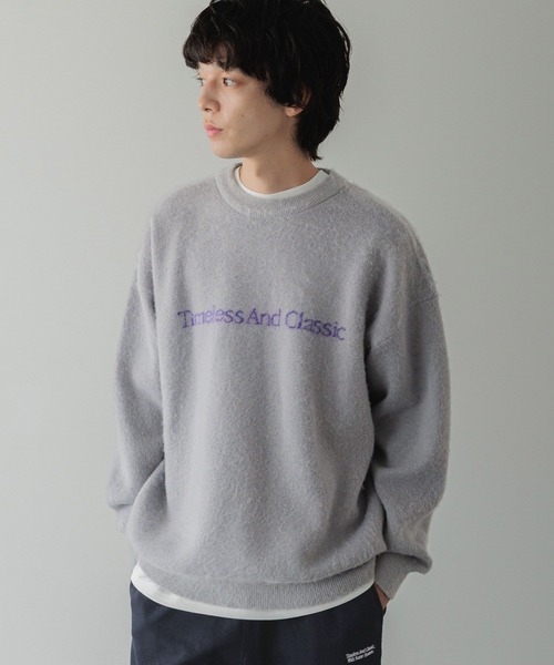 LOWRYS FARM（ローリーズファーム）の「【LFM(U)】シャギーロゴニットプルオーバー　606796（ニット/セーター・メンズ・ブラック/グレー/ブラウン・FREE）」の21枚目の写真