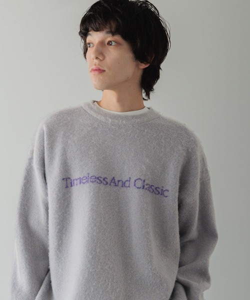 LOWRYS FARM（ローリーズファーム）の「【LFM(U)】シャギーロゴニットプルオーバー　606796（ニット/セーター・メンズ・ブラック/グレー/ブラウン・FREE）」の22枚目の写真