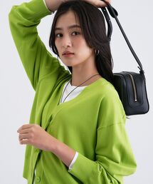 INDIVI | Vネック ストレッチカーディガン(カーディガン/ボレロ)