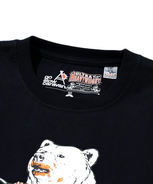 go slow caravan(ゴースローキャラバン)の「超ヘビーUSA/C ナポリタンクマ ロングスリーブ TEE(Tシャツ/カットソー・メンズ・ブラック/ホワイト・X-LARGE/LARGE/MEDIUM/SMALL)」の3枚目の写真