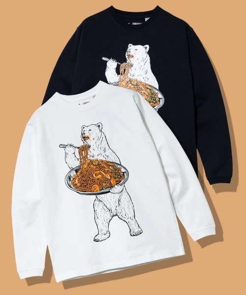 go slow caravan(ゴースローキャラバン)の「超ヘビーUSA/C ナポリタンクマ ロングスリーブ TEE(Tシャツ/カットソー・メンズ・ブラック/ホワイト・X-LARGE/LARGE/MEDIUM/SMALL)」の15枚目の写真