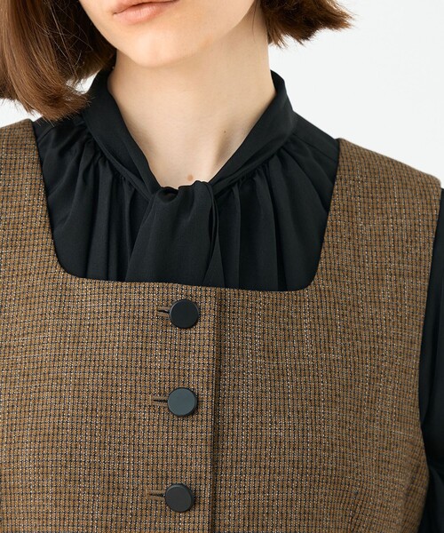 Tiffany スクエアネックジレ Tiffany スクエアネックジレ（ベスト）｜BALLSEY（ボールジィ）の