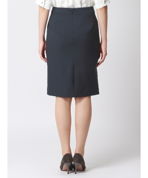 SUIT SQUARE(スーツスクエア)の「タイトスカート ウォッシャブル ドライストレッチ 無地(スーツスカート・レディース・ネイビー系・40(11号)/38(9号)/36(7号))」の3枚目の写真