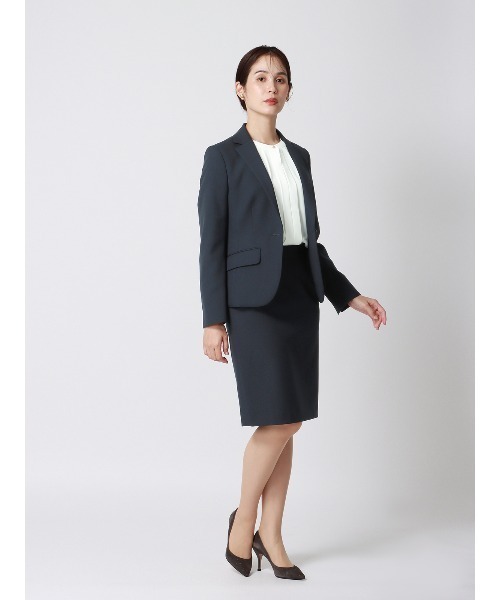 SUIT SQUARE(スーツスクエア)の「タイトスカート ウォッシャブル ドライストレッチ 無地(スーツスカート・レディース・ネイビー系・40(11号)/38(9号)/36(7号))」の6枚目の写真