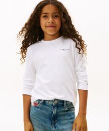 TOMMY HILFIGER（トミーヒルフィガー）の「KIDS ミニコープロングスリーブTシャツ（Tシャツ/カットソー）」