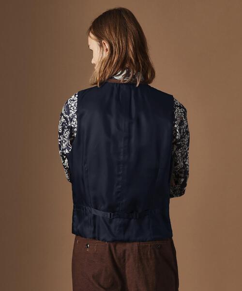 40ｃｔ＆525（フォーティーカラッツアンドゴーニーゴ）の「【Sサイズ～】ドビーキャラメルコールべスト（スーツベスト・メンズ・ダークブラウン/カーキ系6・04/03/02/01）」の8枚目の写真