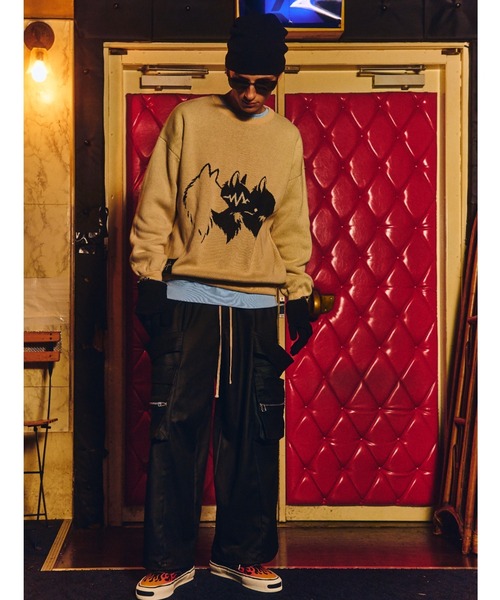 FR(13)NDS（フレンズ）の「FR(13)NDS/フレンズ/Wolf M KNIT（ニット/セーター・メンズ・ブラック/ブルー/ベージュ・M/L）」の17枚目の写真