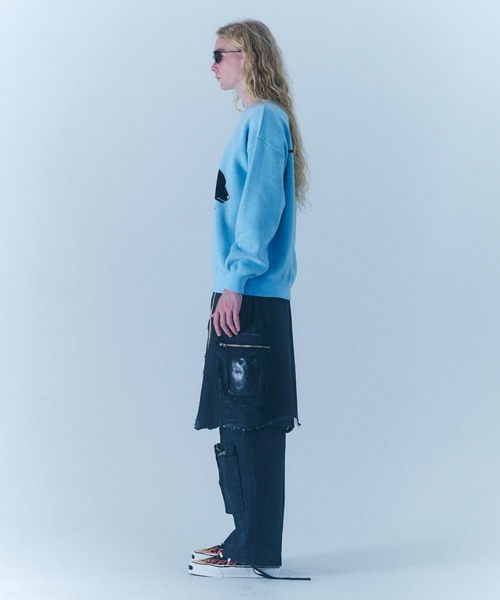 FR(13)NDS（フレンズ）の「FR(13)NDS/フレンズ/Wolf M KNIT（ニット/セーター・メンズ・ブラック/ブルー/ベージュ・M/L）」の11枚目の写真