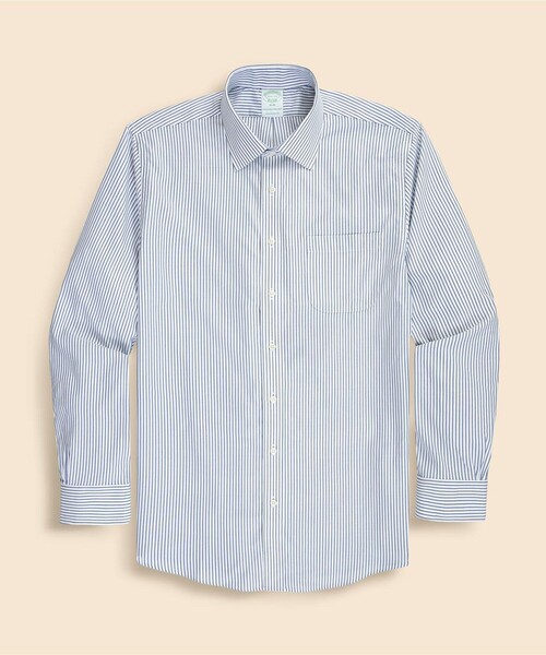 BROOKS BROTHERS(ブルックスブラザーズ)の「Brooks Brothers Explorer コットンブレンド ストライプ ドレスシャツ Slim Fit(ビジネスシャツ・メンズ・ネイビー・14 1/2-31/15-31/15-32/15-33/15 1/2-31/15 1/2-32/15 1/2-33/16-31/16-32/16-33/16 1/2-33/16 1/2-32)」の5枚目の写真