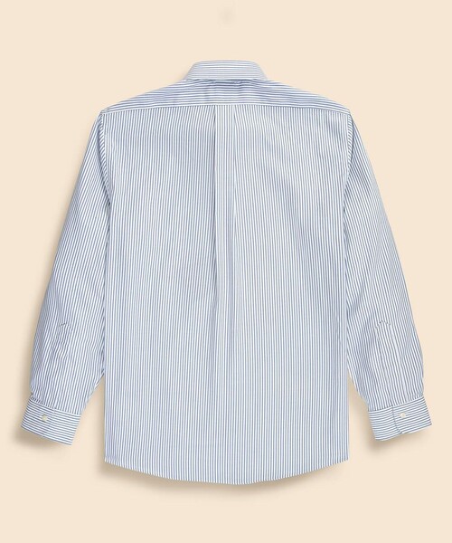 BROOKS BROTHERS(ブルックスブラザーズ)の「Brooks Brothers Explorer コットンブレンド ストライプ ドレスシャツ Slim Fit(ビジネスシャツ・メンズ・ネイビー・14 1/2-31/15-31/15-32/15-33/15 1/2-31/15 1/2-32/15 1/2-33/16-31/16-32/16-33/16 1/2-33/16 1/2-32)」の6枚目の写真