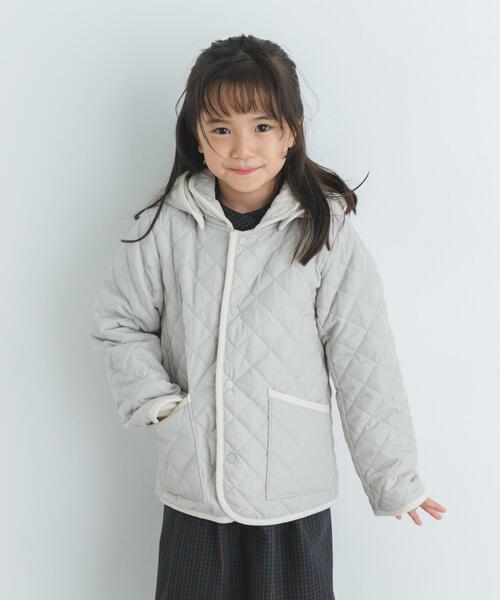 URBAN RESEARCH DOORS（アーバンリサーチドアーズ）の「『洗濯可』キルトジャケット(KIDS)（その他アウター・キッズ・ネイビー/グレー系その他・105/135/120）」の2枚目の写真