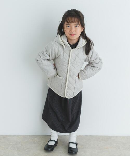 URBAN RESEARCH DOORS（アーバンリサーチドアーズ）の「『洗濯可』キルトジャケット(KIDS)（その他アウター・キッズ・ネイビー/グレー系その他・105/135/120）」の3枚目の写真