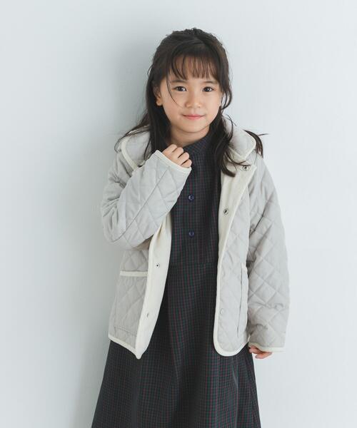 URBAN RESEARCH DOORS（アーバンリサーチドアーズ）の「『洗濯可』キルトジャケット(KIDS)（その他アウター・キッズ・ネイビー/グレー系その他・105/135/120）」の9枚目の写真