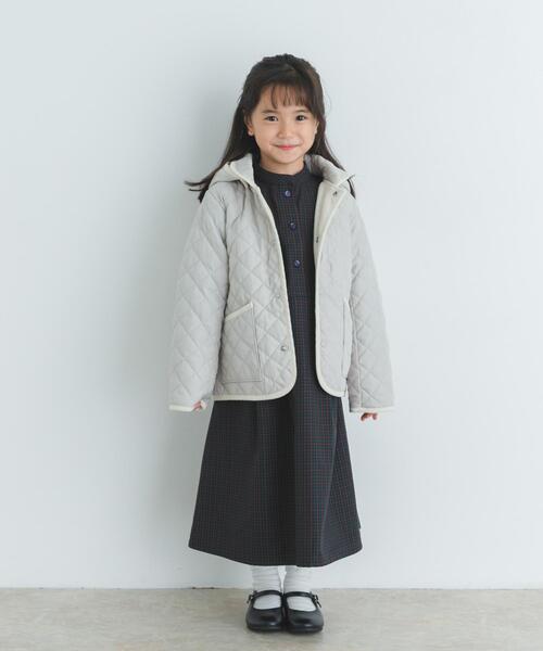 URBAN RESEARCH DOORS（アーバンリサーチドアーズ）の「『洗濯可』キルトジャケット(KIDS)（その他アウター・キッズ・ネイビー/グレー系その他・105/135/120）」の10枚目の写真