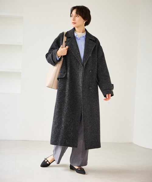 美品⭐︎ロペピクニック⭐︎JAPAN FABRICスタンドカラーロングコート Japan fabric スタンドカラーロングコート/一部WEB限定カラー