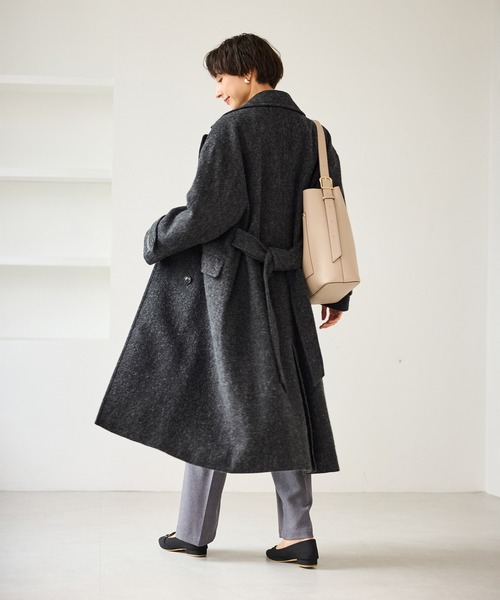 Japan fabric スタンドカラーロングコート/一部WEB限定カラー