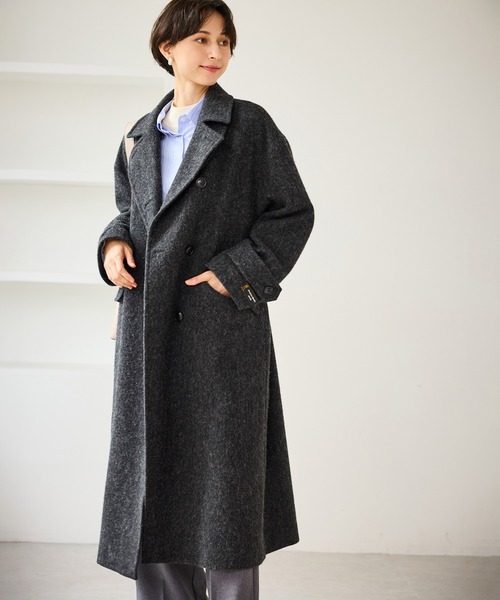 セール】JAPAN FABRIC スタンドカラーロングコート/一部WEB限定カラー