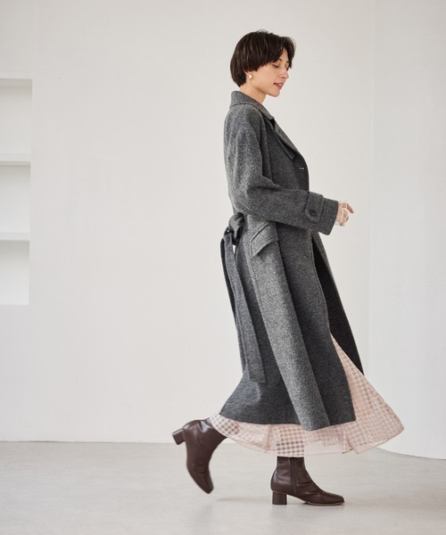 美品⭐︎ロペピクニック⭐︎JAPAN FABRICスタンドカラーロングコート Japan fabric スタンドカラーロングコート/一部WEB限定カラー