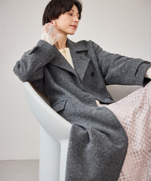 Japan fabric スタンドカラーロングコート/一部WEB限定カラー