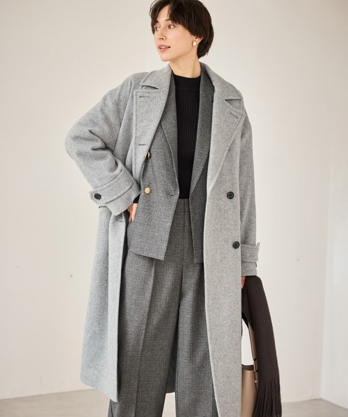 JAPAN FABRIC スタンドカラーロングコート/一部WEB限定カラー