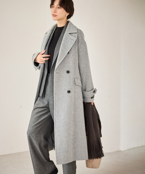 Japan fabric スタンドカラーロングコート/一部WEB限定カラー